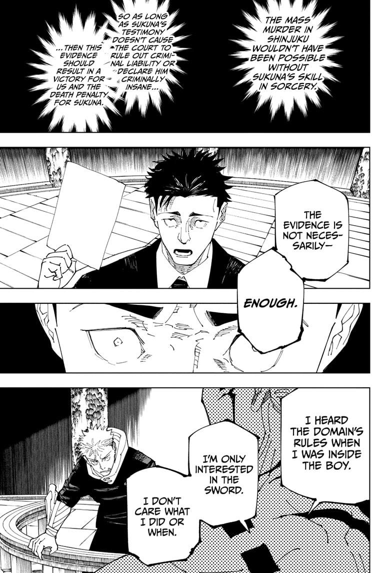 Jujutsu Kaisen Manga Chapter 245 page 13 - Inhuman Makyo Shinjuku Showdown, Part 17 scene