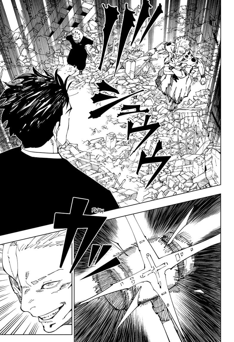 Jujutsu Kaisen Manga Chapter 245 page 15 - Inhuman Makyo Shinjuku Showdown, Part 17 scene