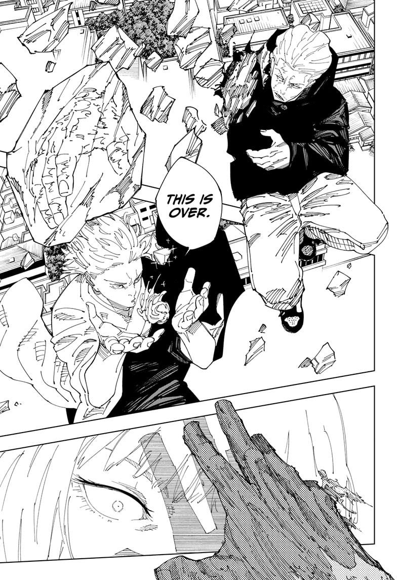 Jujutsu Kaisen Manga Chapter 245 page 3 - Inhuman Makyo Shinjuku Showdown, Part 17 scene