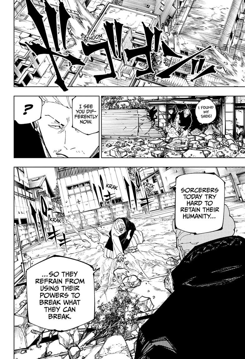 Jujutsu Kaisen Manga Chapter 245 page 8 - Inhuman Makyo Shinjuku Showdown, Part 17 scene