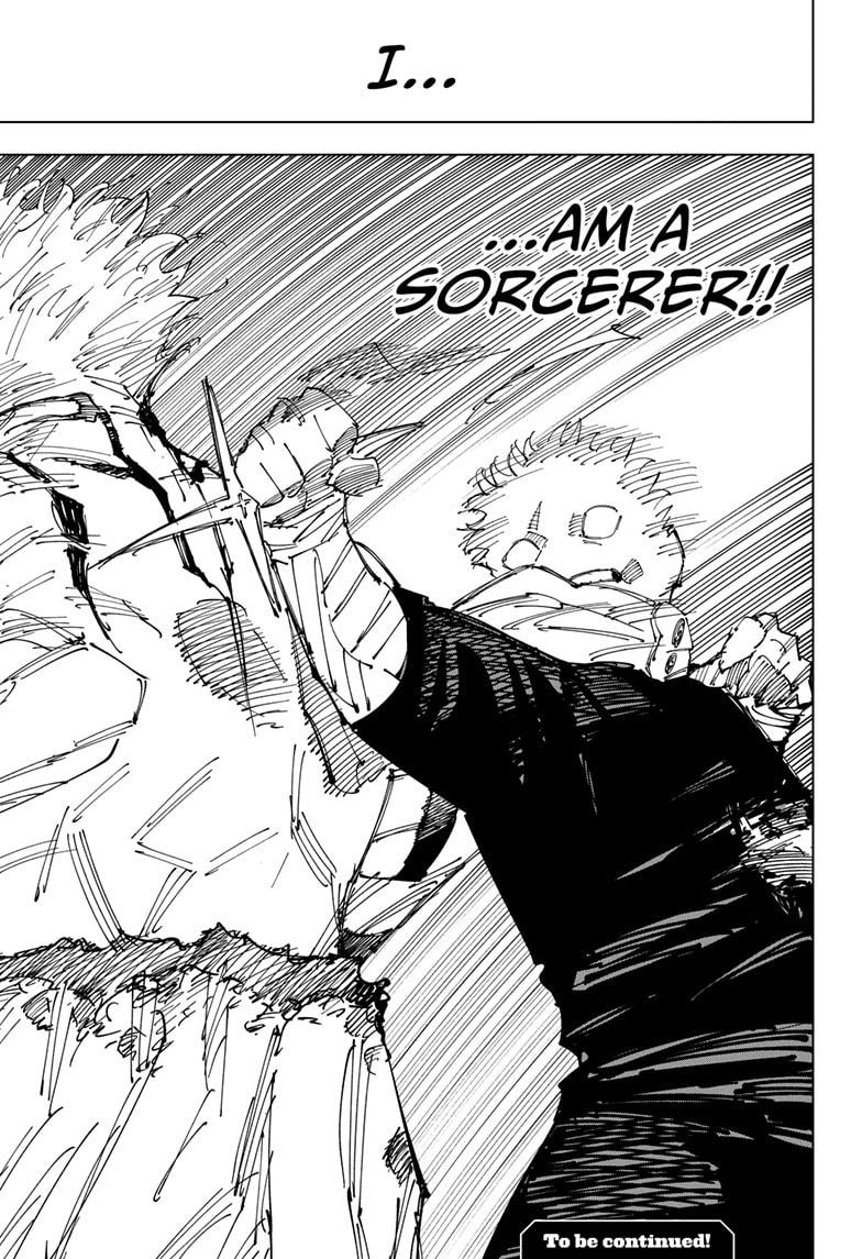 Jujutsu Kaisen Manga Chapter 247 page 19 - Inhuman Makyo Shinjuku Showdown, Part 19 scene