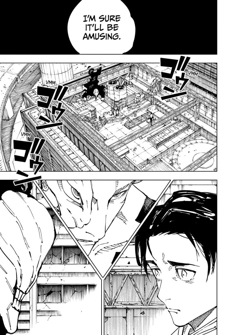 Jujutsu Kaisen Manga Chapter 249 page 7 - Inhuman Makyo Shinjuku Showdown, Part 21 scene