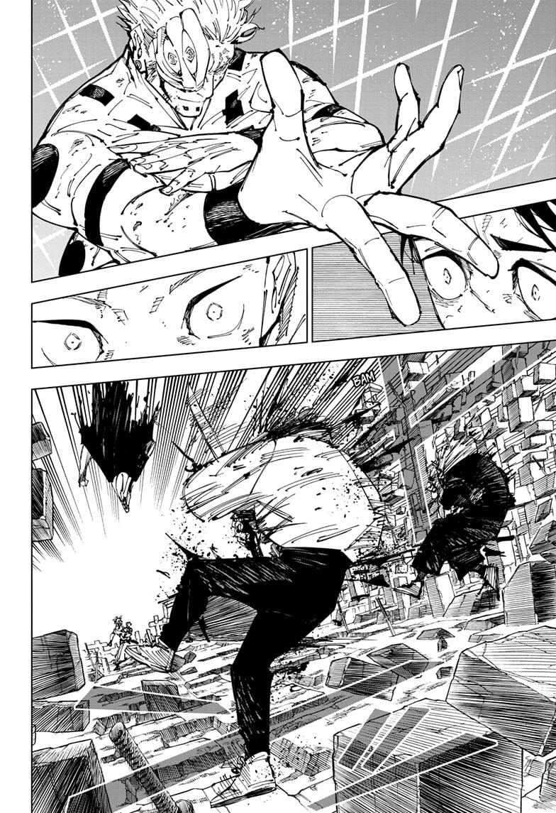 Jujutsu Kaisen Manga Chapter 250 page 12 - Inhuman Makyo Shinjuku Showdown, Part 22 scene