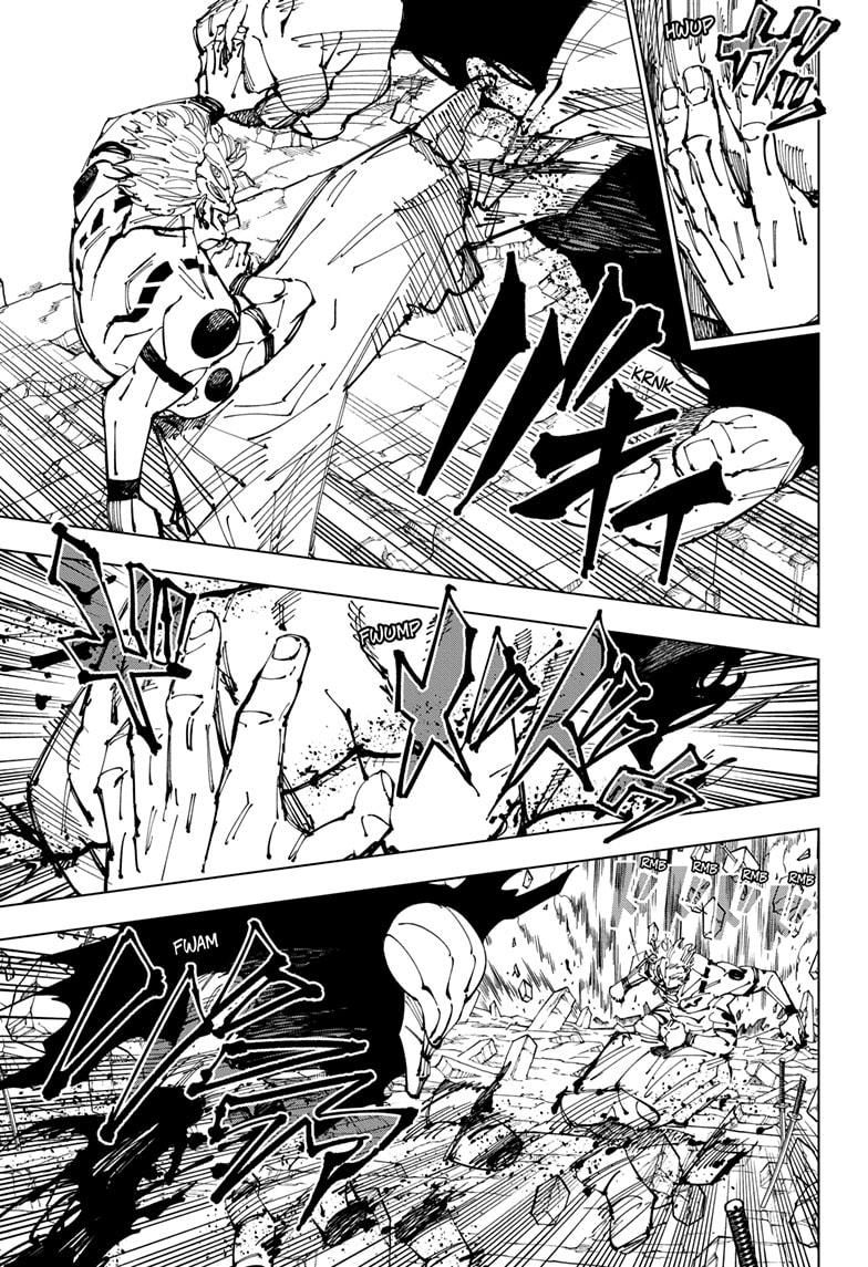 Jujutsu Kaisen Manga Chapter 250 page 13 - Inhuman Makyo Shinjuku Showdown, Part 22 scene