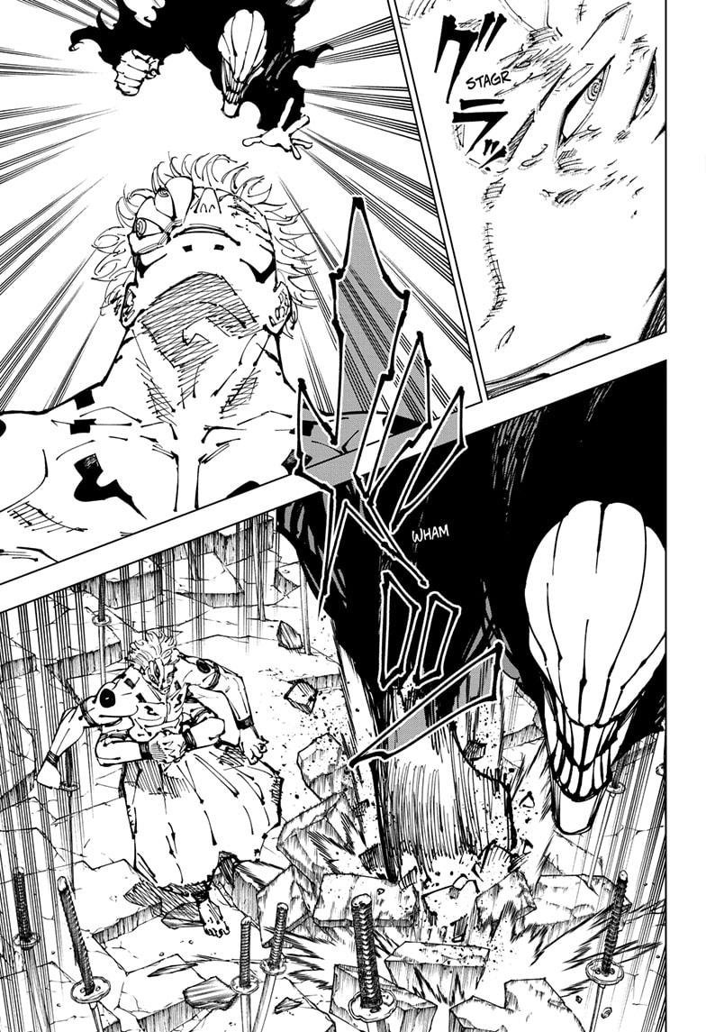 Jujutsu Kaisen Manga Chapter 250 page 3 - Inhuman Makyo Shinjuku Showdown, Part 22 scene