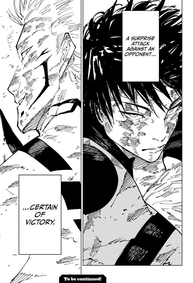 Jujutsu Kaisen Manga Chapter 251 page 18 - Inhuman Makyo Shinjuku Showdown, Part 23 scene