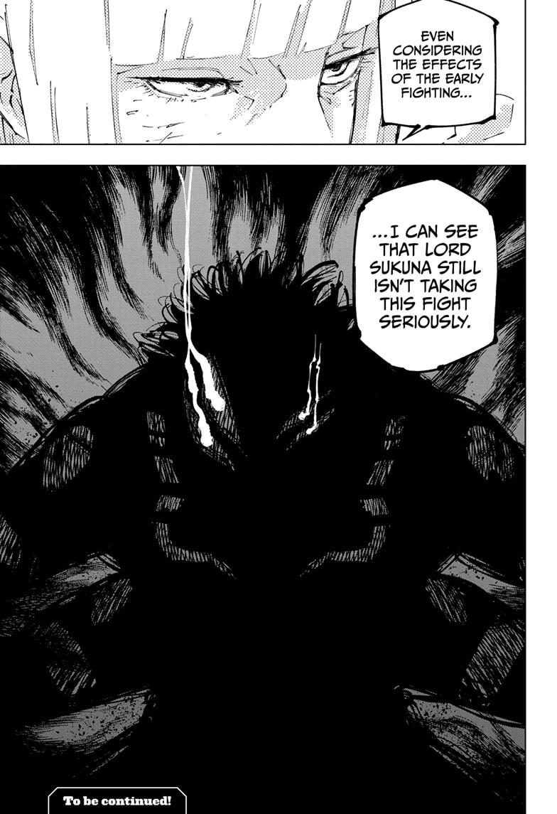 Jujutsu Kaisen Manga Chapter 252 page 18 - Inhuman Makyo Shinjuku Showdown, Part 24 scene