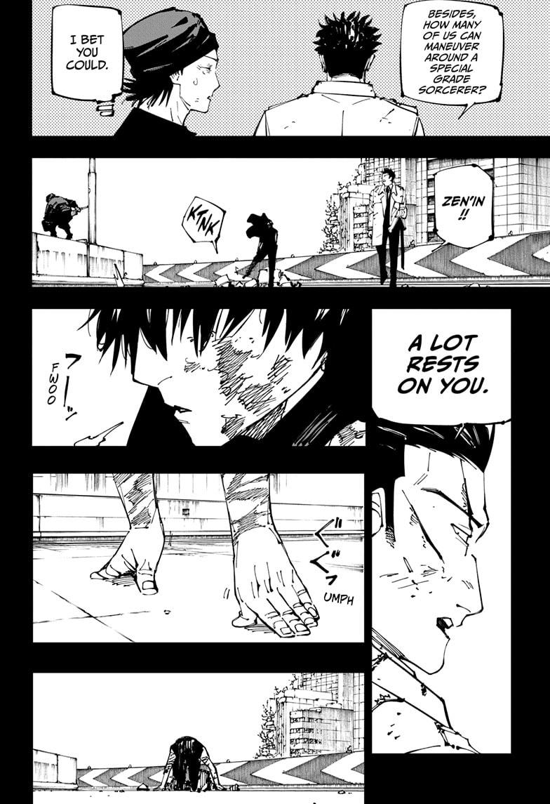 Jujutsu Kaisen Manga Chapter 252 page 2 - Inhuman Makyo Shinjuku Showdown, Part 24 scene