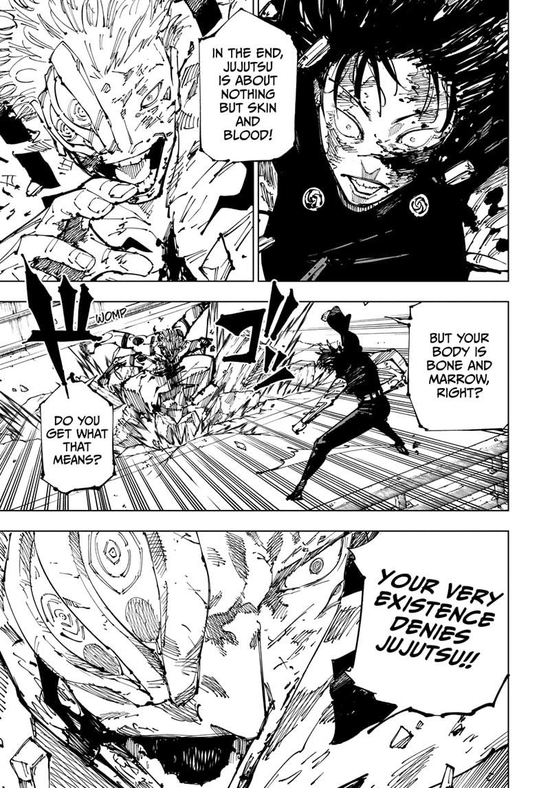 Jujutsu Kaisen Manga Chapter 253 page 17 - Inhuman Makyo Shinjuku Showdown, Part 25 scene