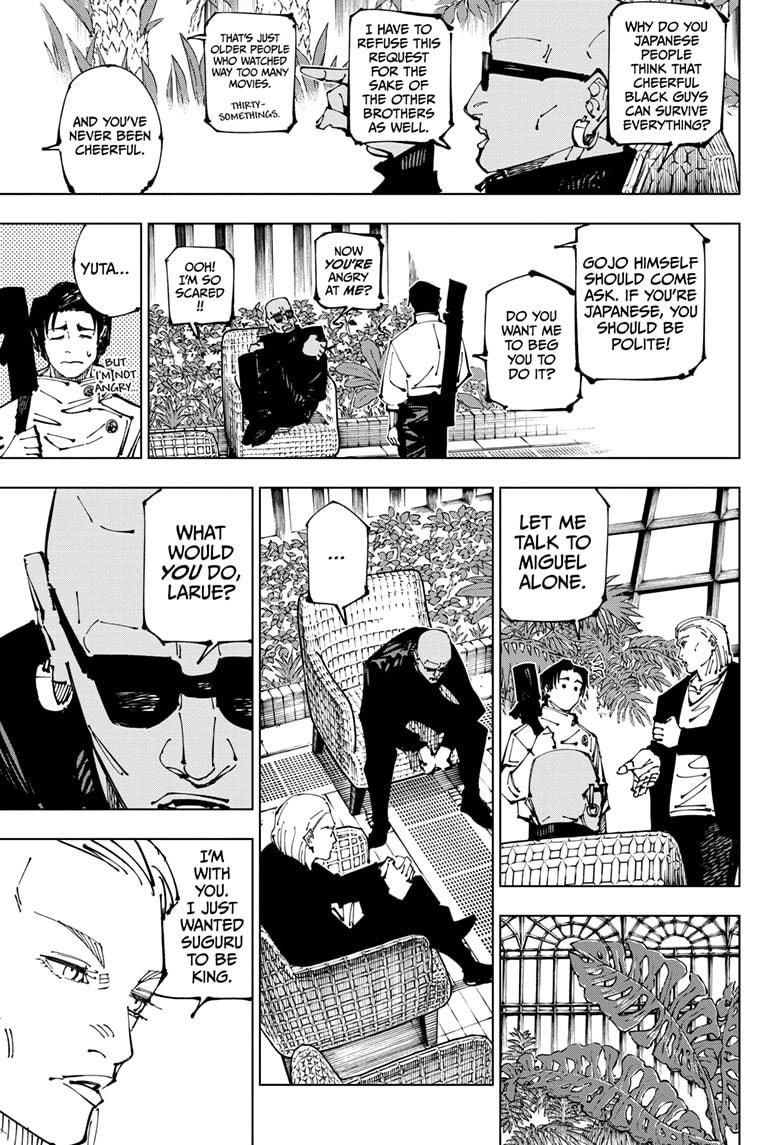 Jujutsu Kaisen Manga Chapter 255 page 3 - Inhuman Makyo Shinjuku Showdown, Part 27 scene