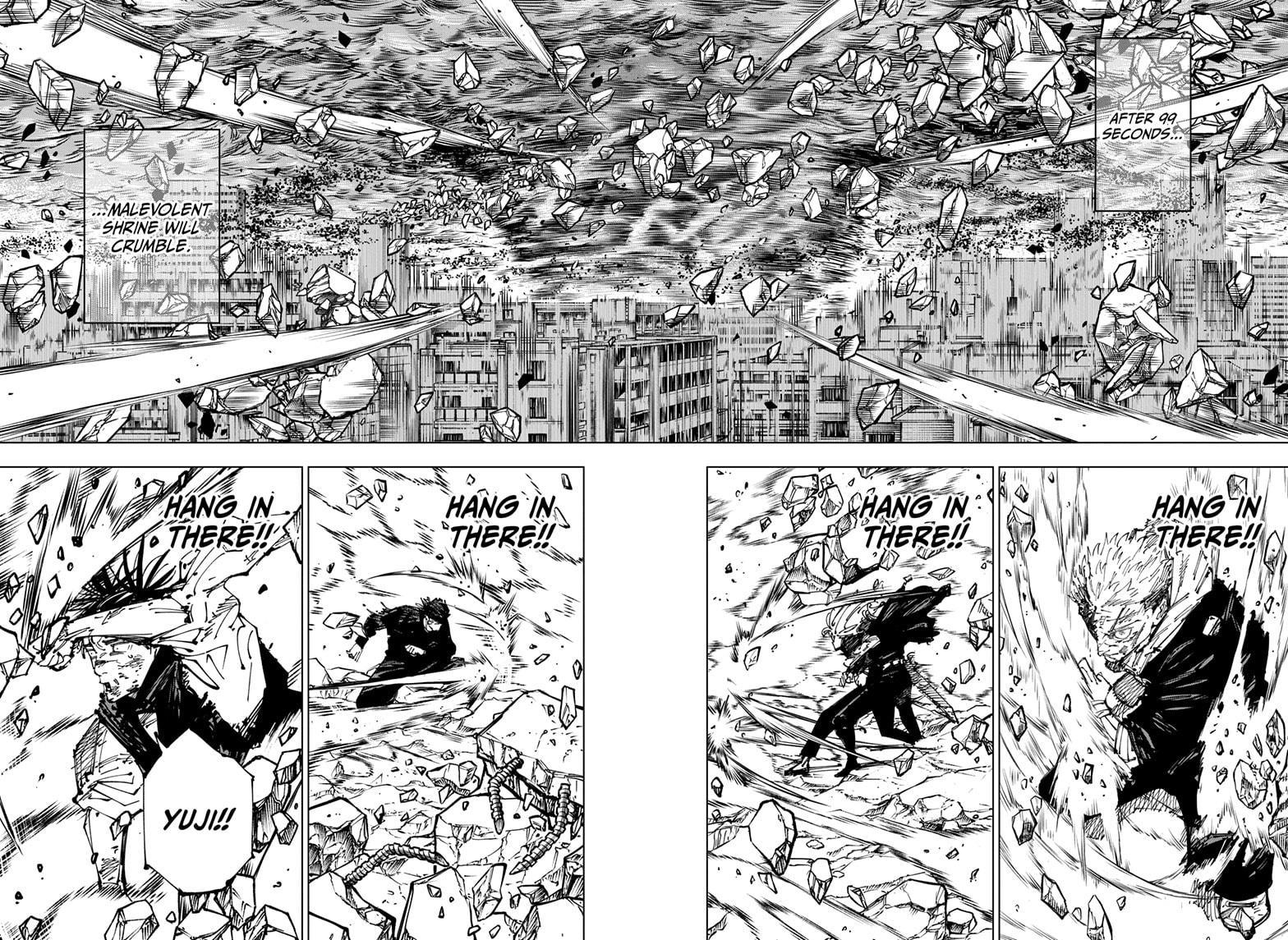 Jujutsu Kaisen Manga Chapter 258 page 11 - Inhuman Makyo Shinjuku Showdown, Part 30 scene
