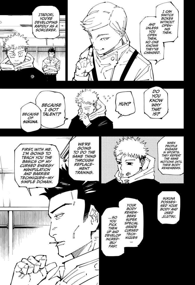 Jujutsu Kaisen Manga Chapter 258 page 7 - Inhuman Makyo Shinjuku Showdown, Part 30 scene