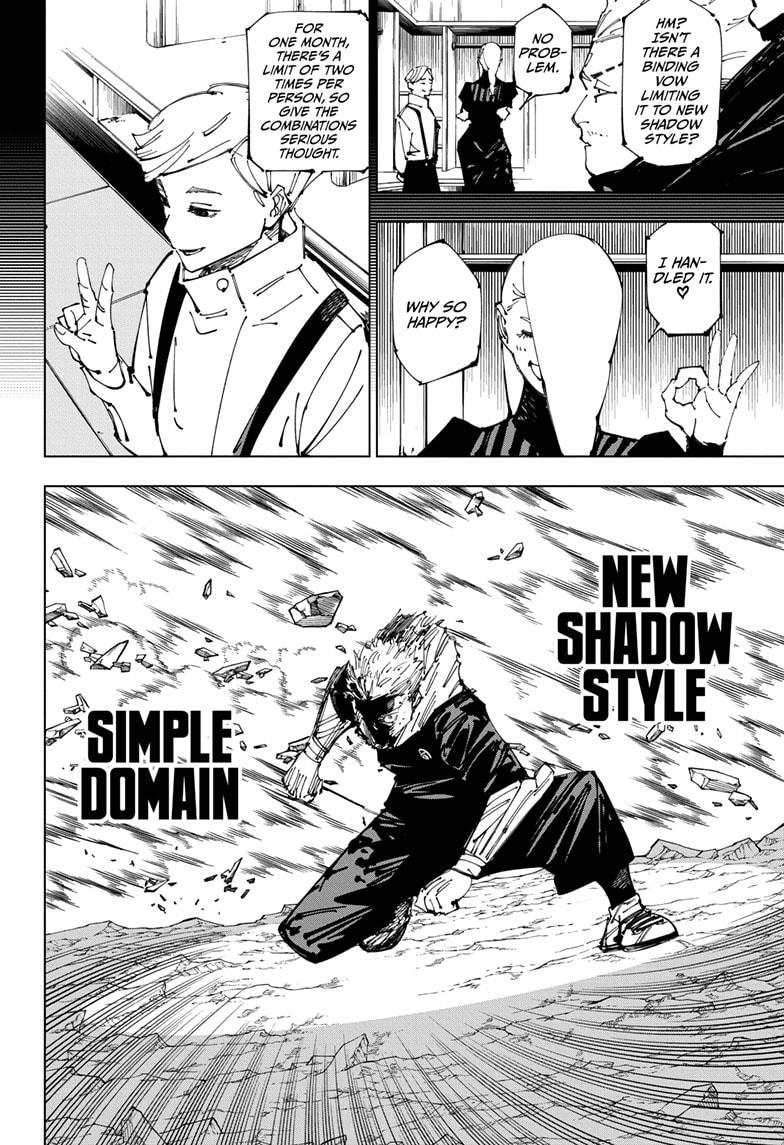 Jujutsu Kaisen Manga Chapter 258 page 8 - Inhuman Makyo Shinjuku Showdown, Part 30 scene
