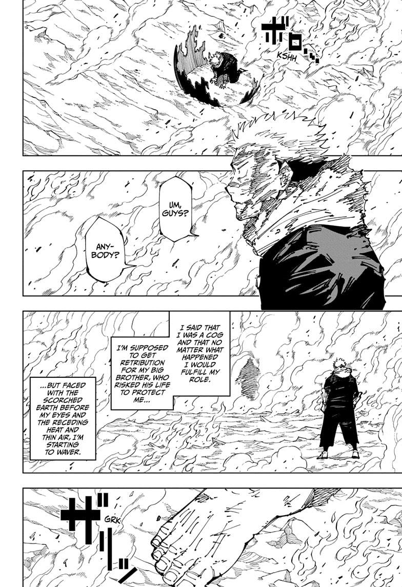 Jujutsu Kaisen Manga Chapter 259 page 10 - Inhuman Makyo Shinjuku Showdown, Part 31 scene