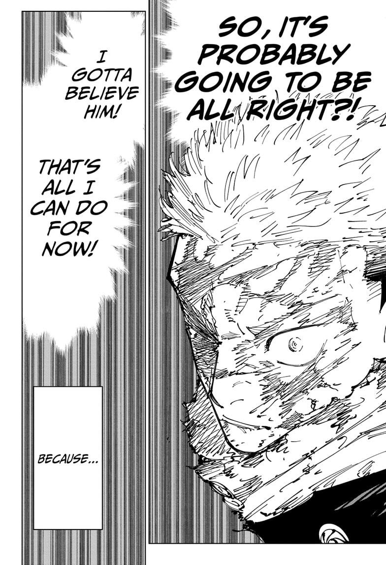 Jujutsu Kaisen Manga Chapter 259 page 16 - Inhuman Makyo Shinjuku Showdown, Part 31 scene