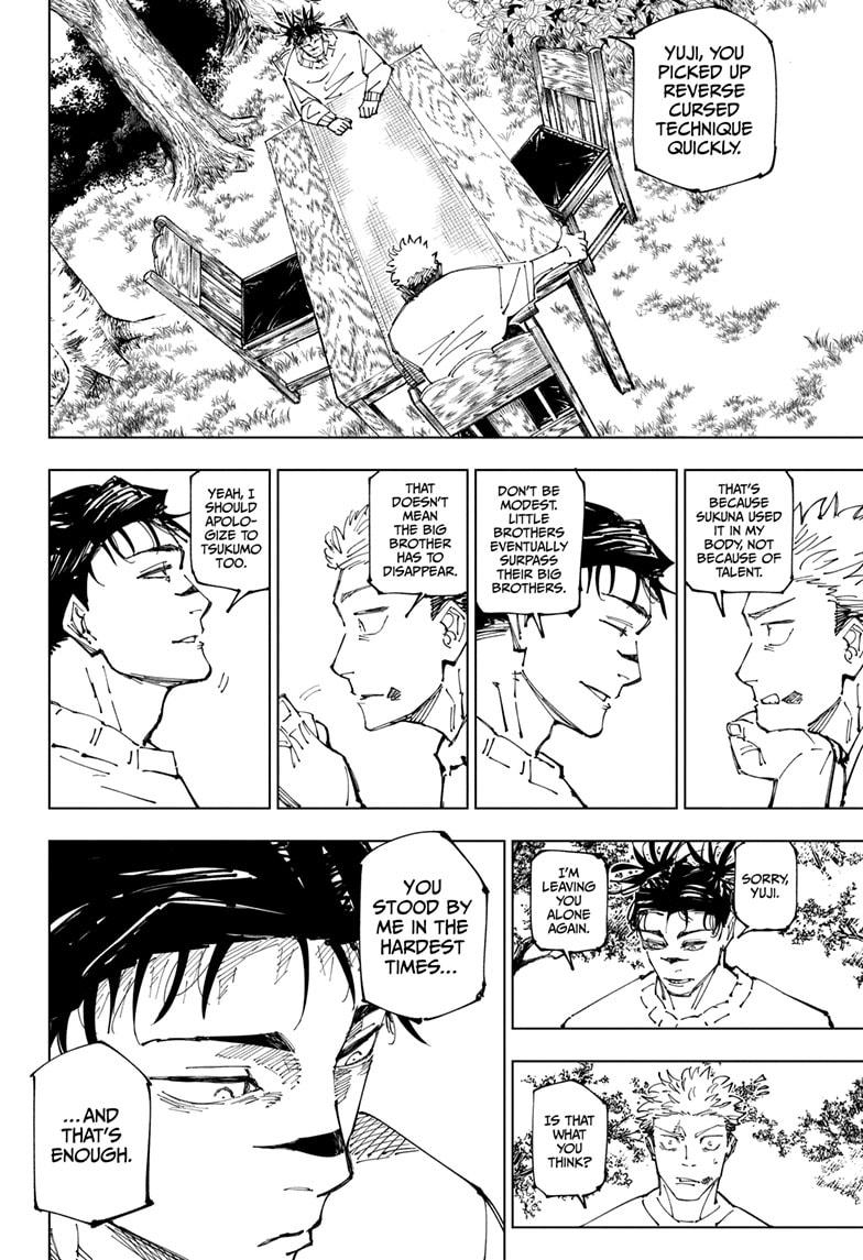 Jujutsu Kaisen Manga Chapter 259 page 6 - Inhuman Makyo Shinjuku Showdown, Part 31 scene