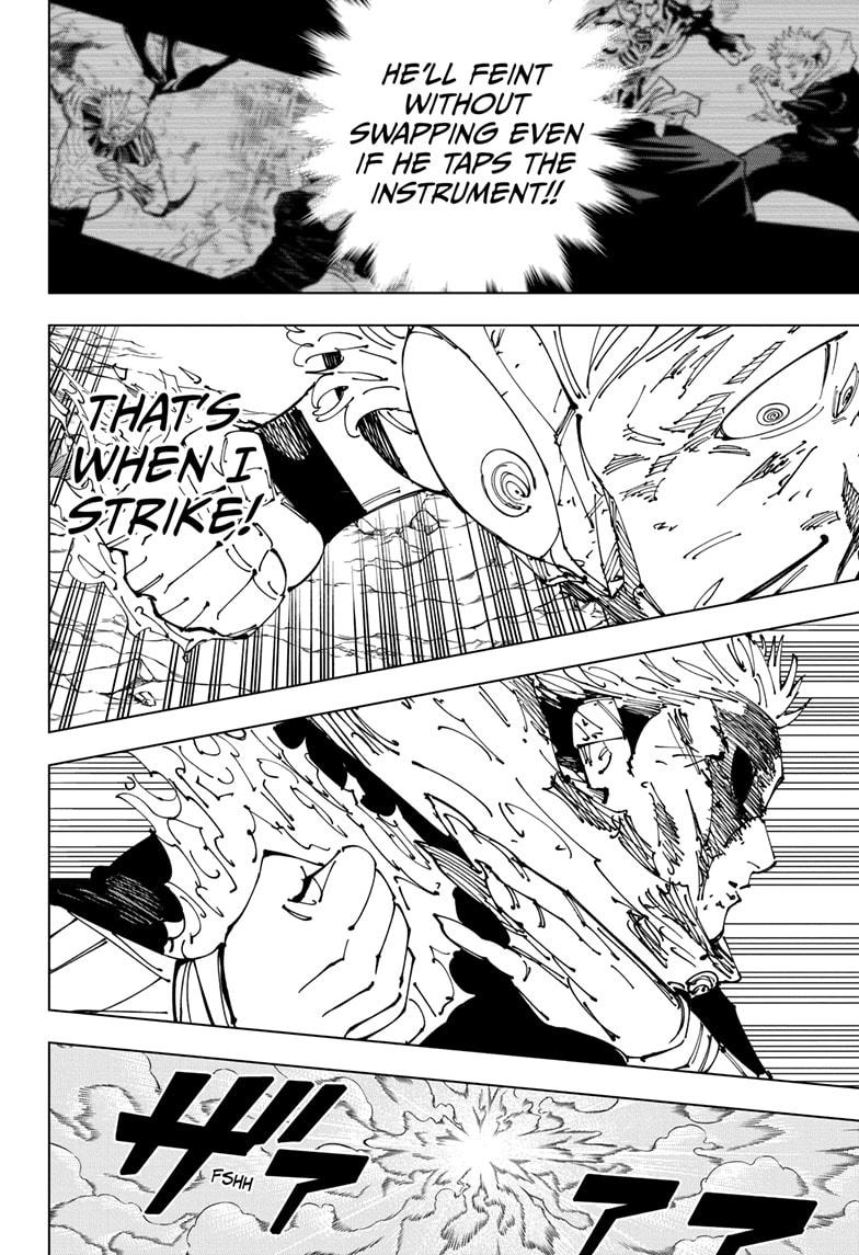 Jujutsu Kaisen Manga Chapter 260 page 13 - Inhuman Makyo Shinjuku Showdown, Part 32 scene