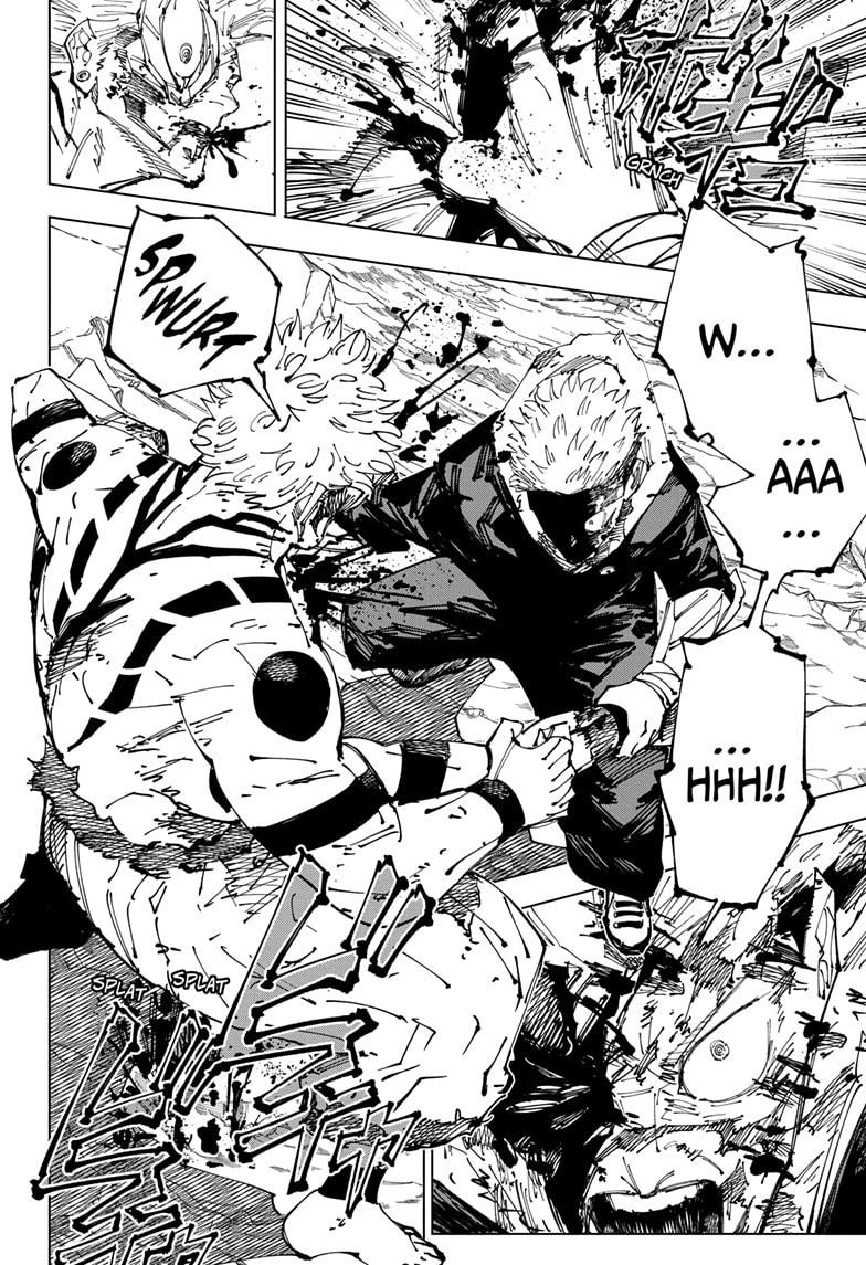 Jujutsu Kaisen Manga Chapter 260 page 16 - Inhuman Makyo Shinjuku Showdown, Part 32 scene