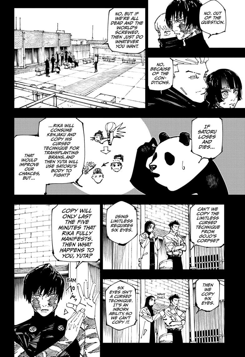 Jujutsu Kaisen Manga Chapter 261 page 4 - Inhuman Makyo Shinjuku Showdown, Part 33 scene