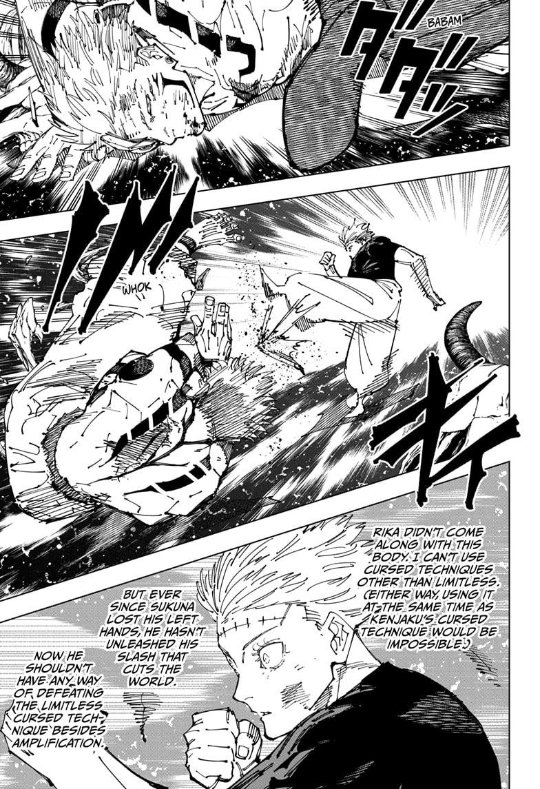 Jujutsu Kaisen Manga Chapter 262.2 page 3 - Inhuman Makyo Shinjuku Showdown, Part 34-2 scene
