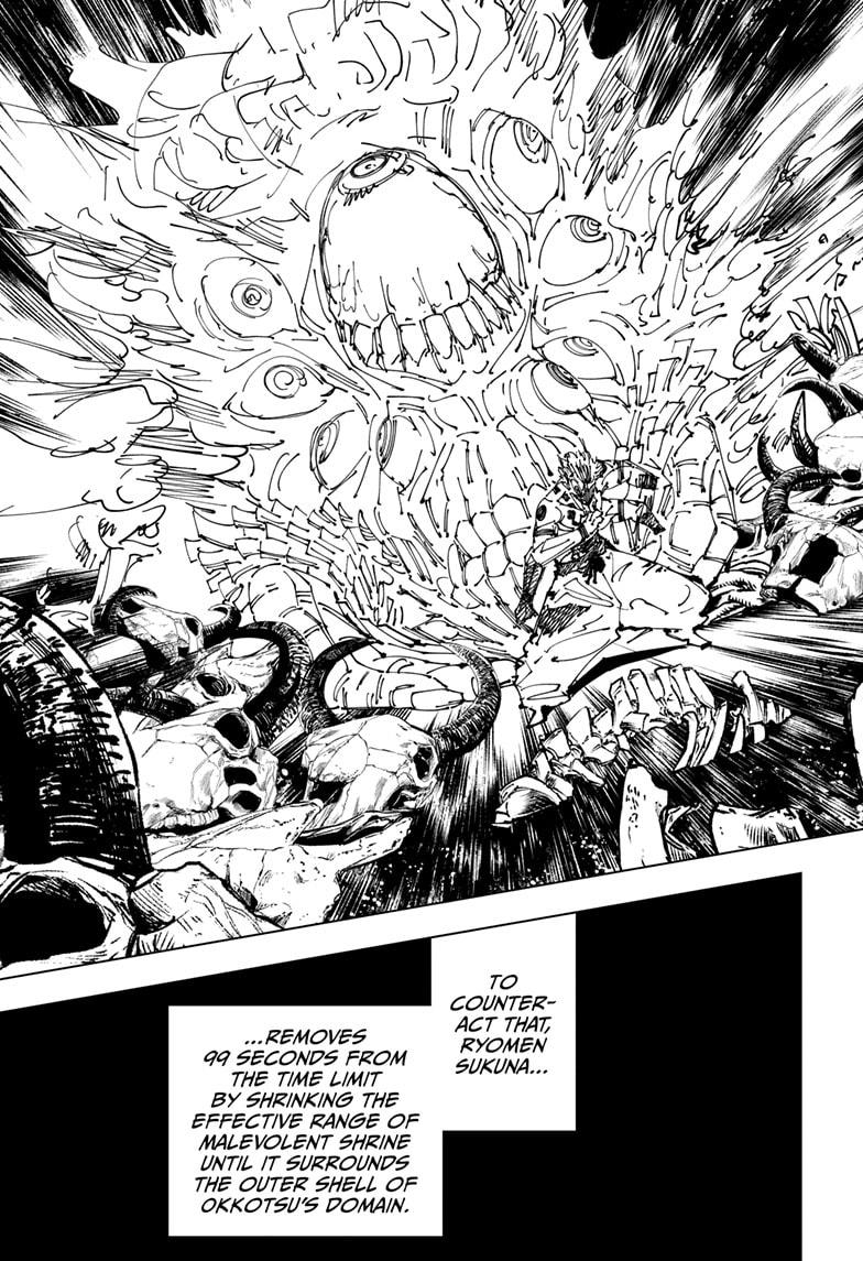 Jujutsu Kaisen Manga Chapter 262 page 6 - Inhuman Makyo Shinjuku Showdown, Part 34-1 scene