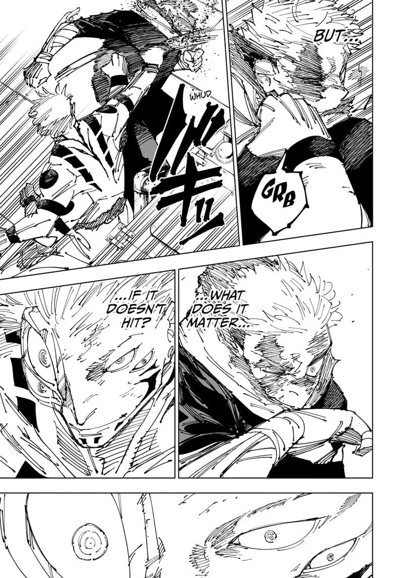 Jujutsu Kaisen Manga Chapter 264 page 15 - Inhuman Makyo Shinjuku Showdown, Part 36 scene