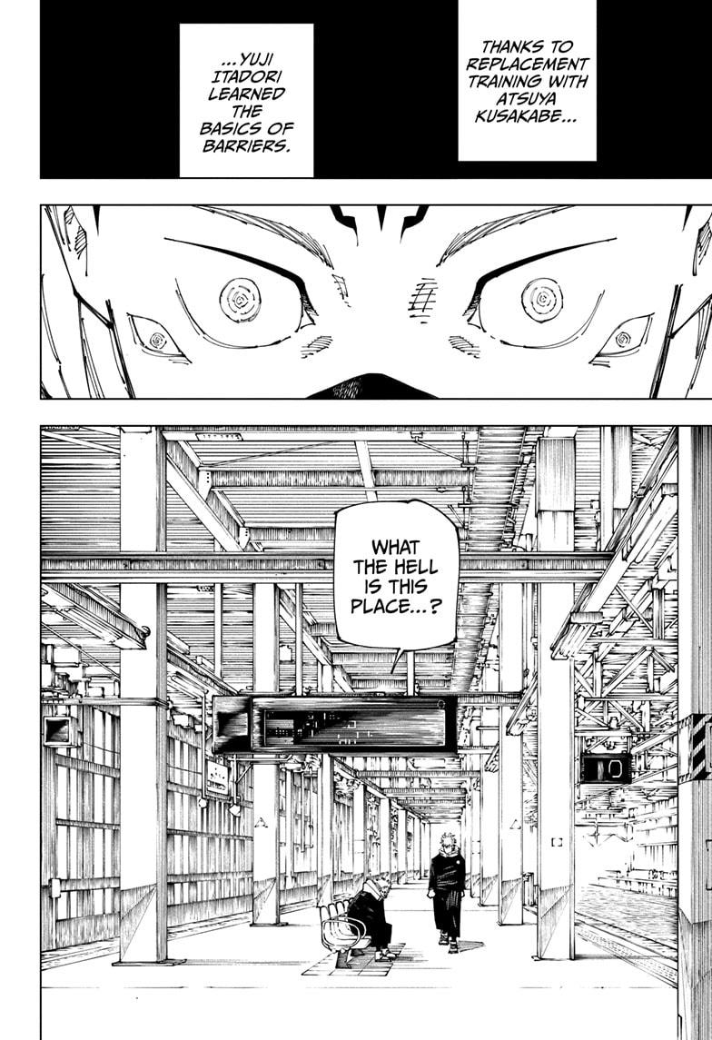 Jujutsu Kaisen Manga Chapter 264 page 18 - Inhuman Makyo Shinjuku Showdown, Part 36 scene