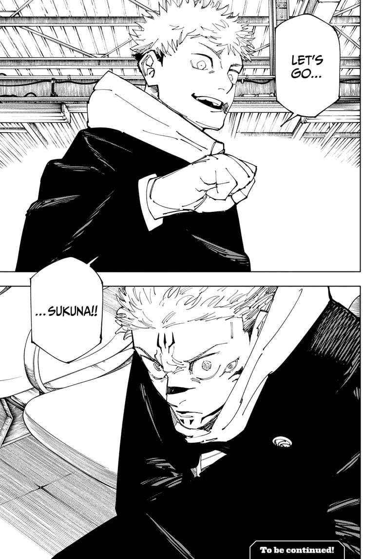Jujutsu Kaisen Manga Chapter 264 page 19 - Inhuman Makyo Shinjuku Showdown, Part 36 scene