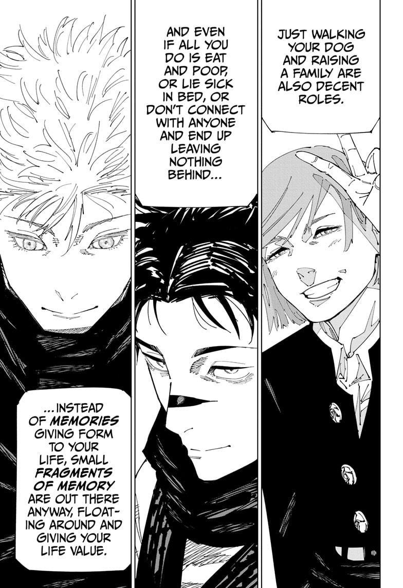 Jujutsu Kaisen Manga Chapter 265 page 13 - That Day scene