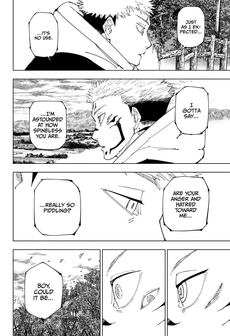 Jujutsu Kaisen Manga Chapter 265 page 16 - That Day scene