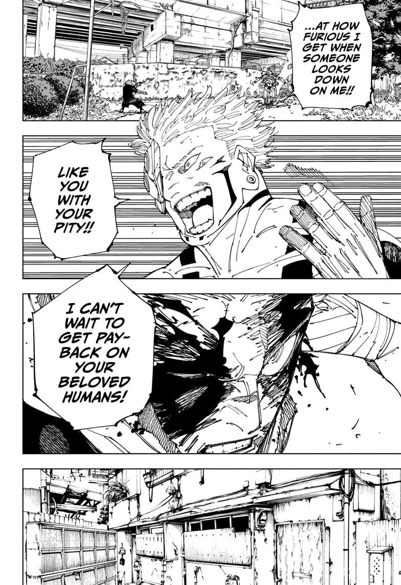 Jujutsu Kaisen Manga Chapter 266 page 10 - Inhuman Makyo Shinjuku Showdown, Part 37 scene