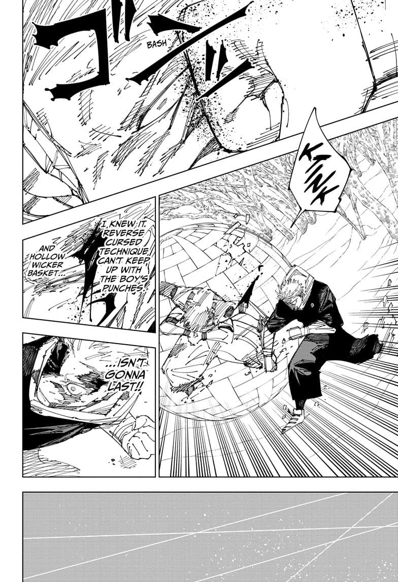 Jujutsu Kaisen Manga Chapter 266 page 16 - Inhuman Makyo Shinjuku Showdown, Part 37 scene