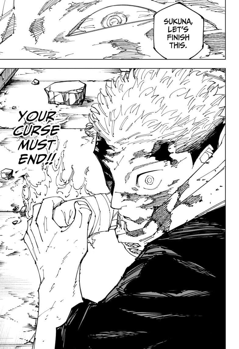 Jujutsu Kaisen Manga Chapter 267 page 18 - Inhuman Makyo Shinjuku Showdown, Part 38 scene