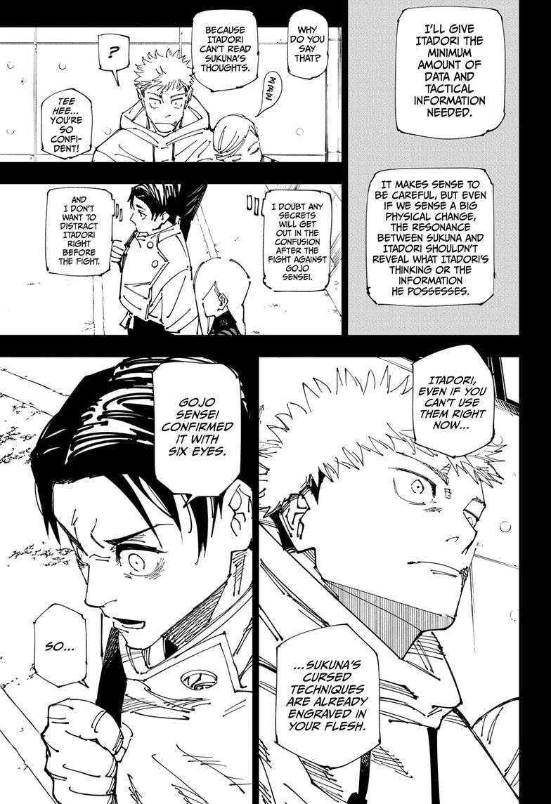 Jujutsu Kaisen Manga Chapter 267 page 7 - Inhuman Makyo Shinjuku Showdown, Part 38 scene