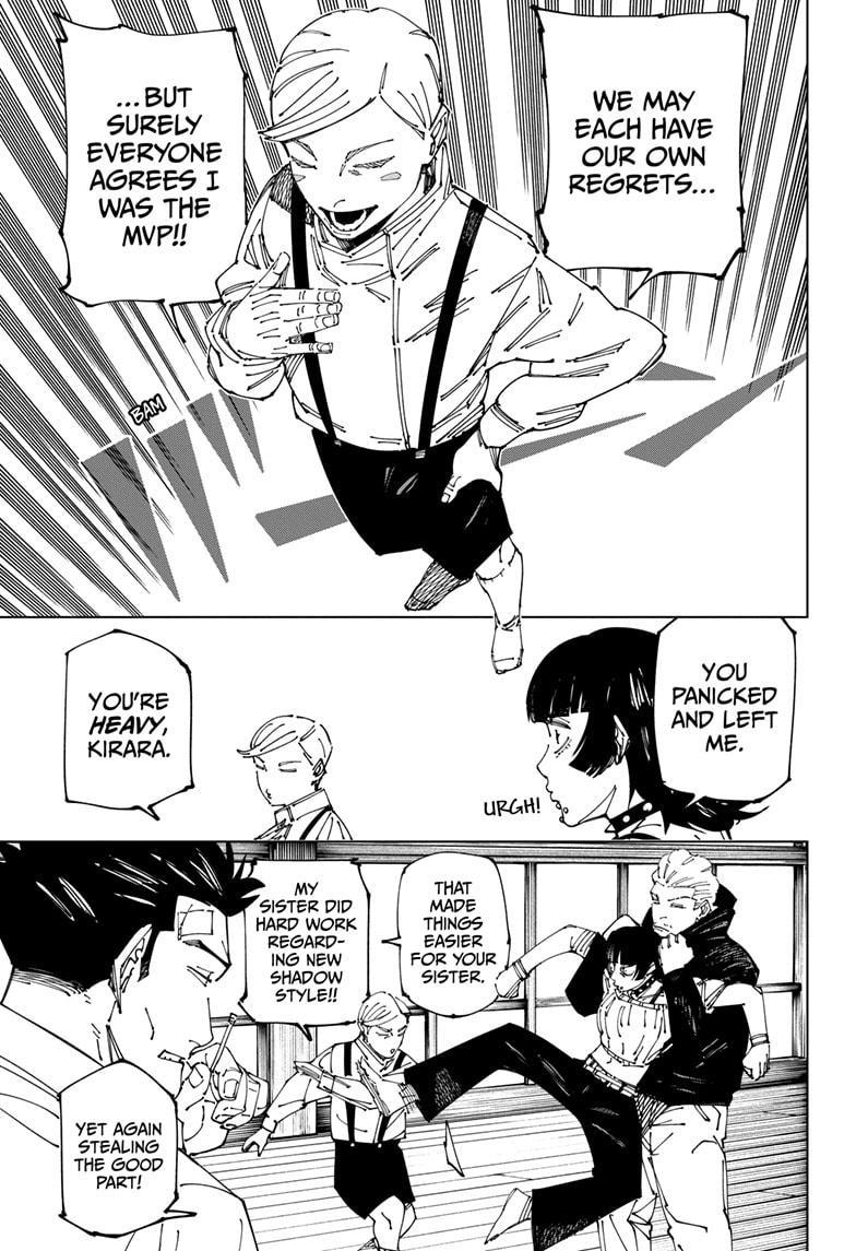 Jujutsu Kaisen Manga Chapter 269 page 11 - Considerations scene