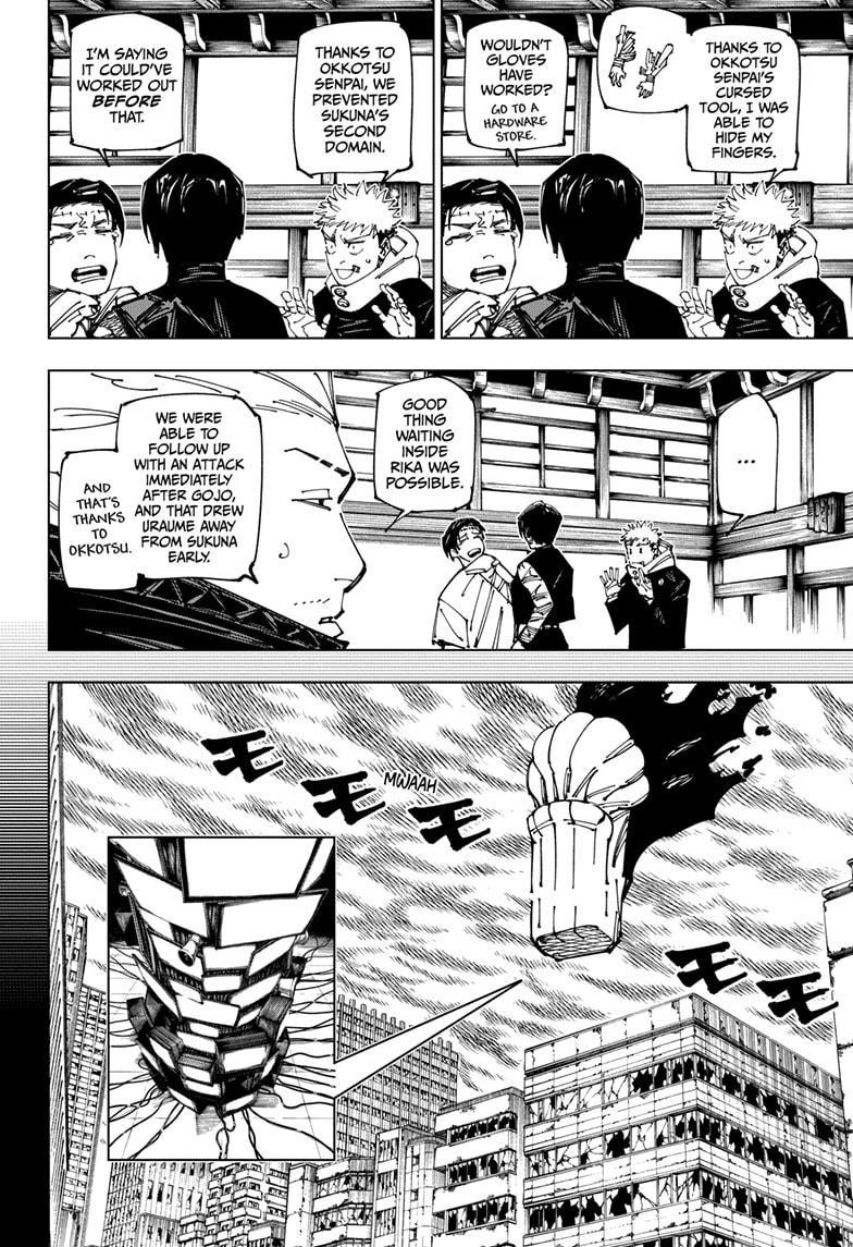 Jujutsu Kaisen Manga Chapter 269 page 8 - Considerations scene