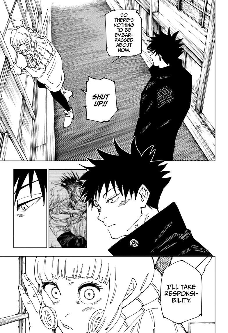 Jujutsu Kaisen Manga Chapter 270 page 13 - The End of the Dream scene