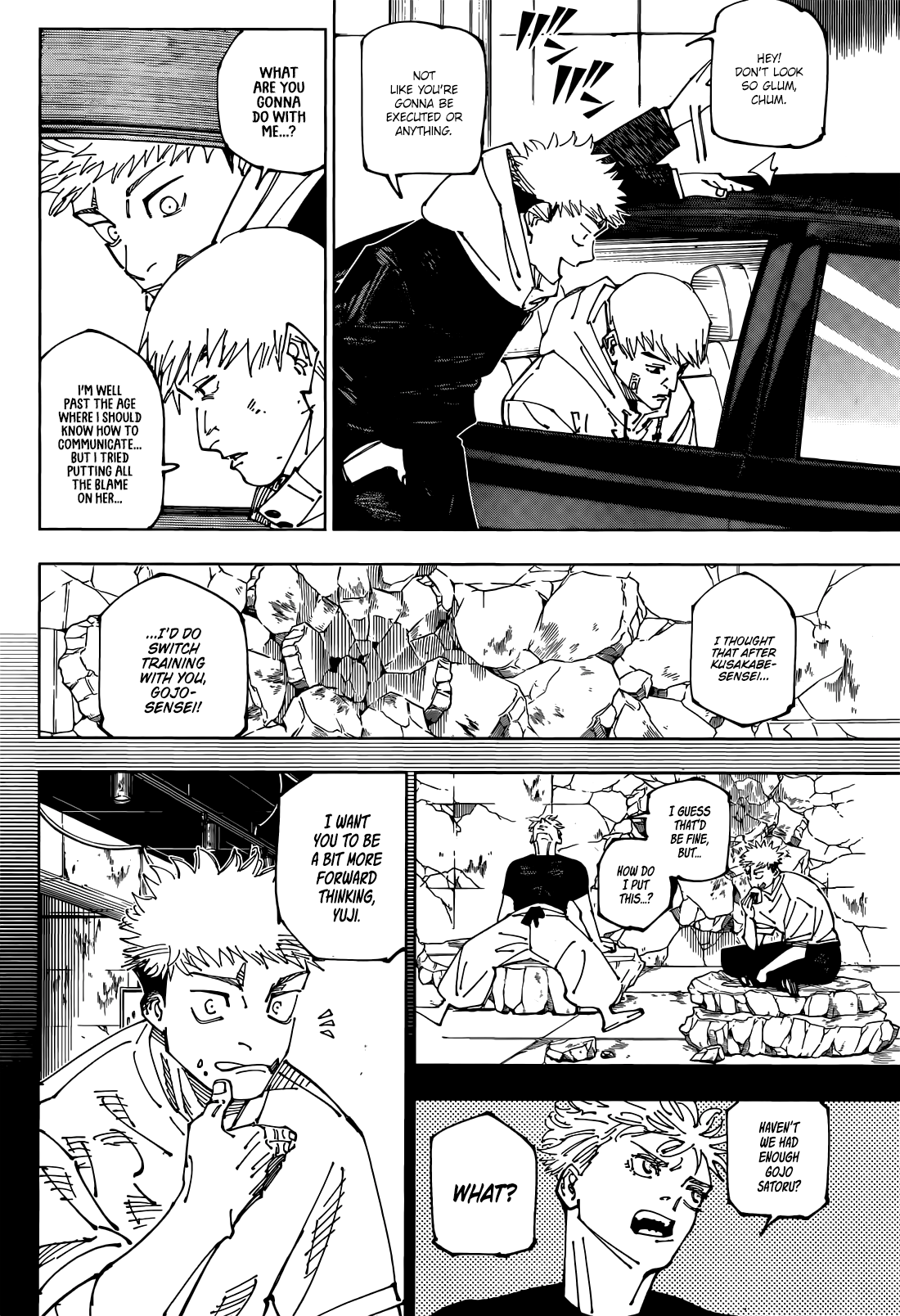 Jujutsu Kaisen Manga Chapter 271 page 14 - From Now On scene