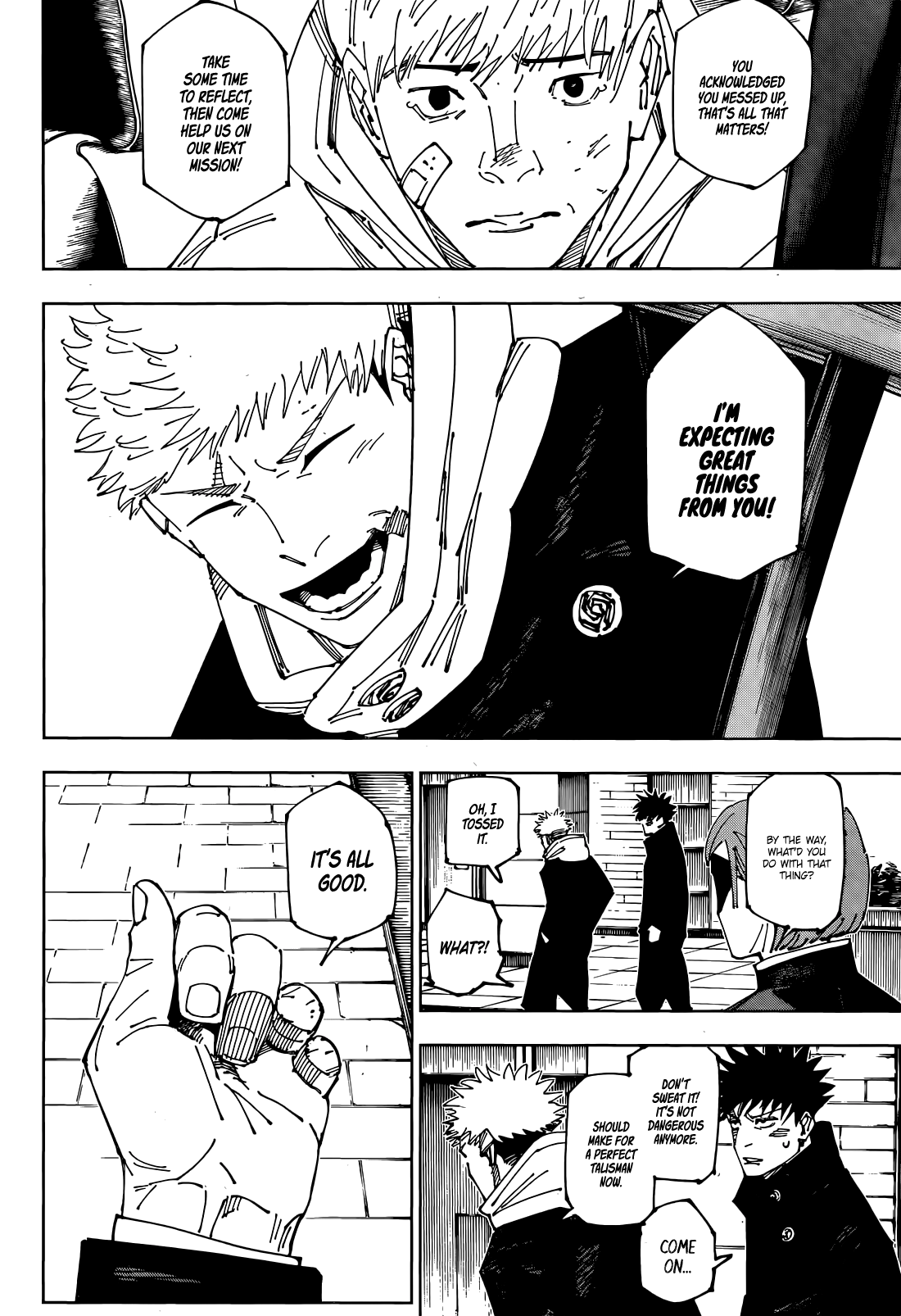 Jujutsu Kaisen Manga Chapter 271 page 16 - From Now On scene