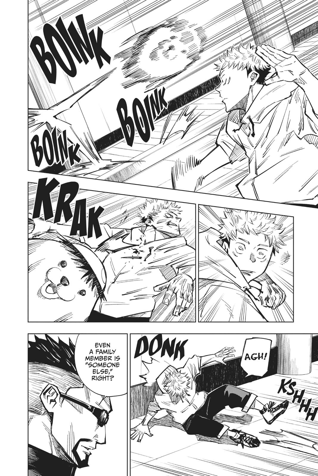 Jujutsu Kaisen Manga Chapter 3 page 11 - For Myself scene