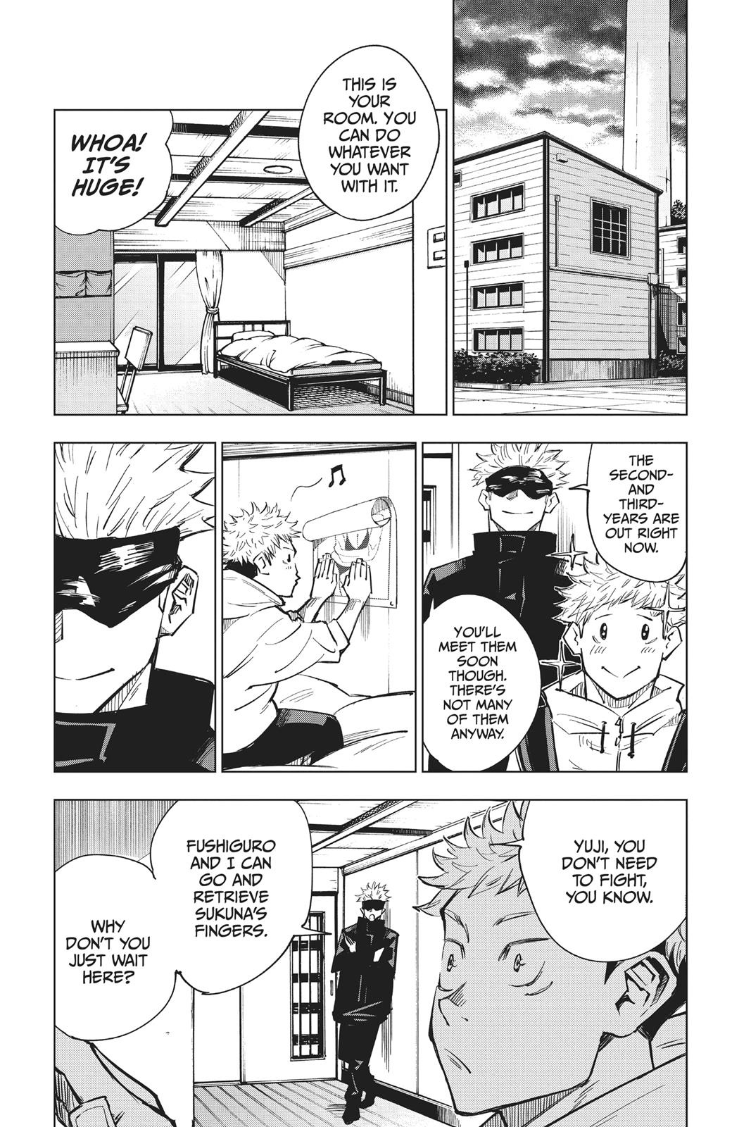 Jujutsu Kaisen Manga Chapter 3 page 18 - For Myself scene