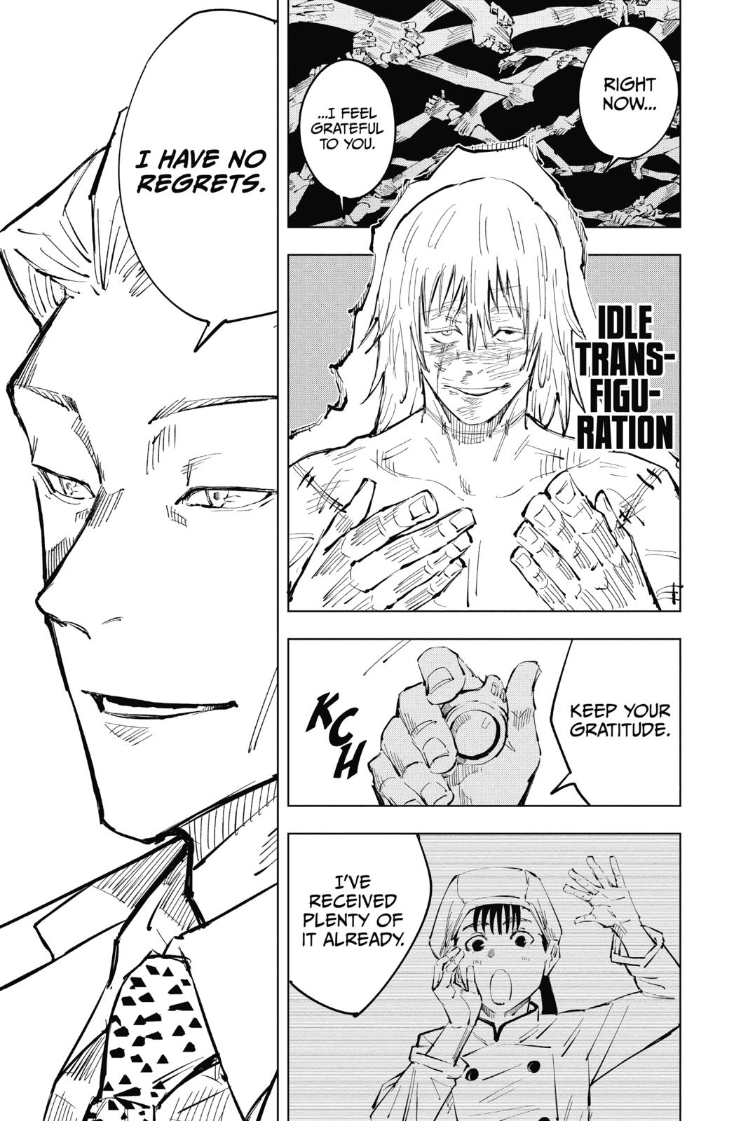 Jujutsu Kaisen Manga Chapter 30 page 13 - Selfishness scene