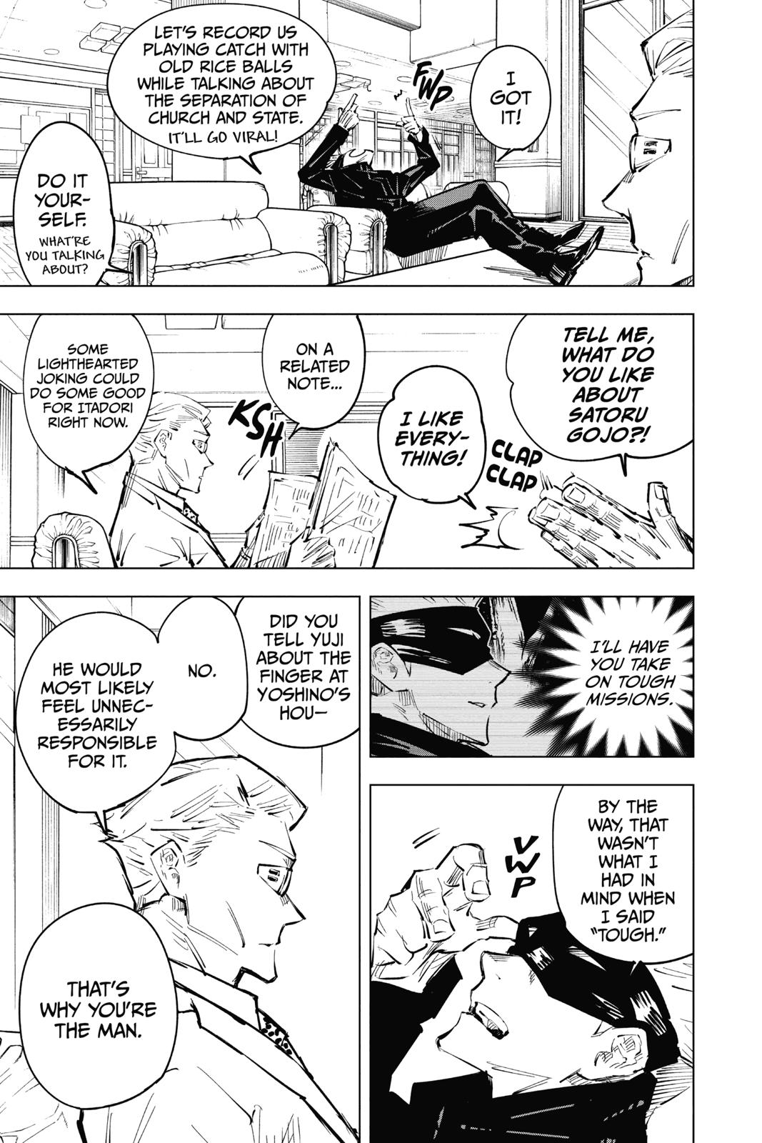 Jujutsu Kaisen Manga Chapter 32 page 7 - Introspection scene