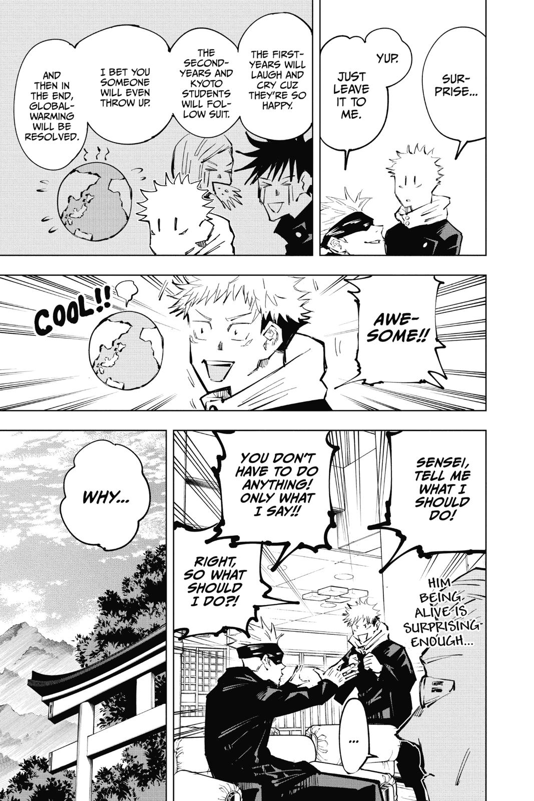 Jujutsu Kaisen Manga Chapter 32 page 9 - Introspection scene