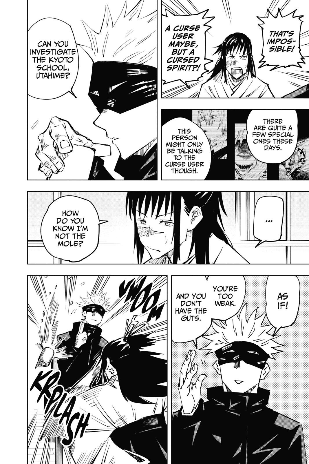 Jujutsu Kaisen Manga Chapter 33 page 15 - Kyoto Sister School Goodwill Event - Team Battle, Part 0 scene