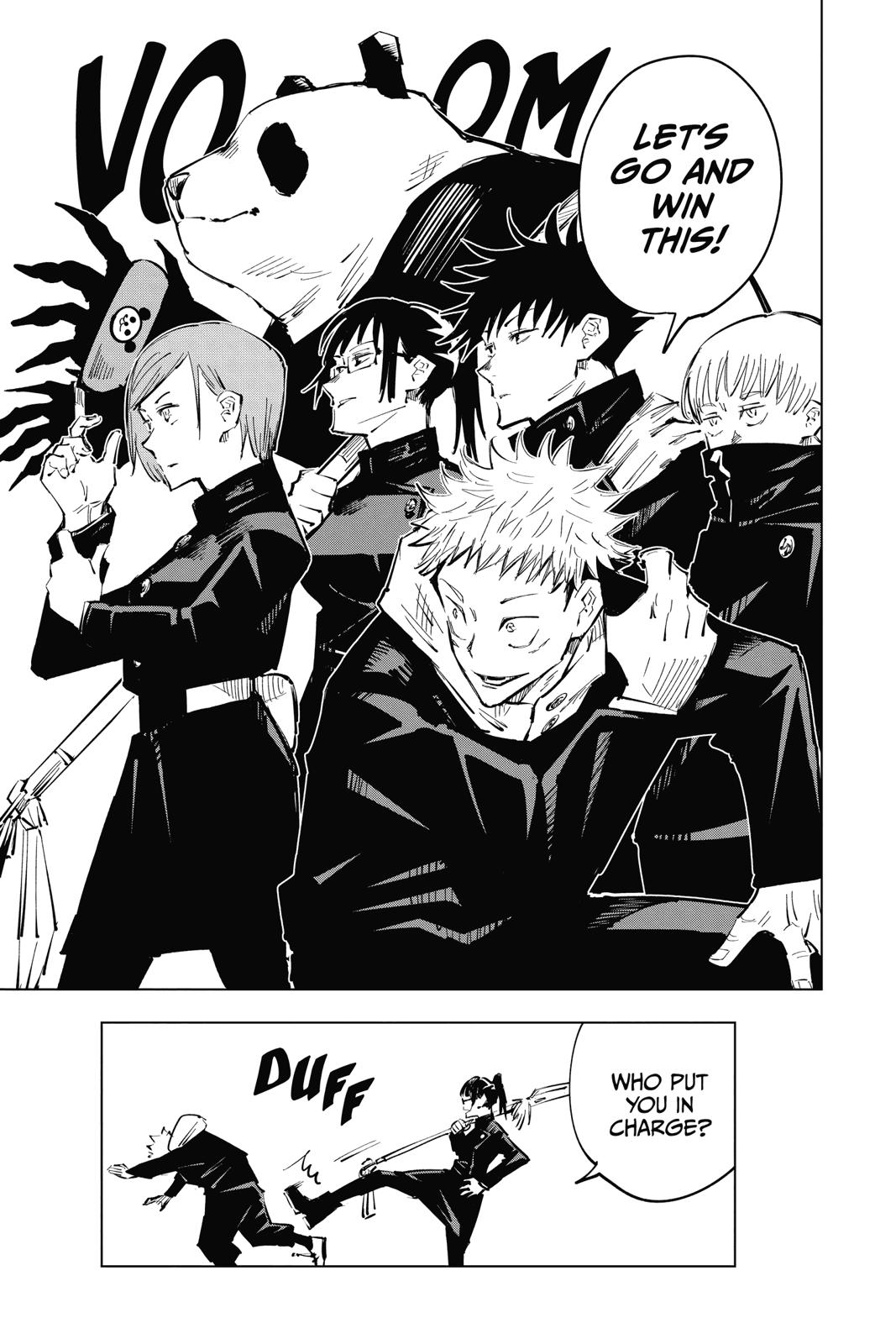 Jujutsu Kaisen Manga Chapter 33 page 18 - Kyoto Sister School Goodwill Event - Team Battle, Part 0 scene