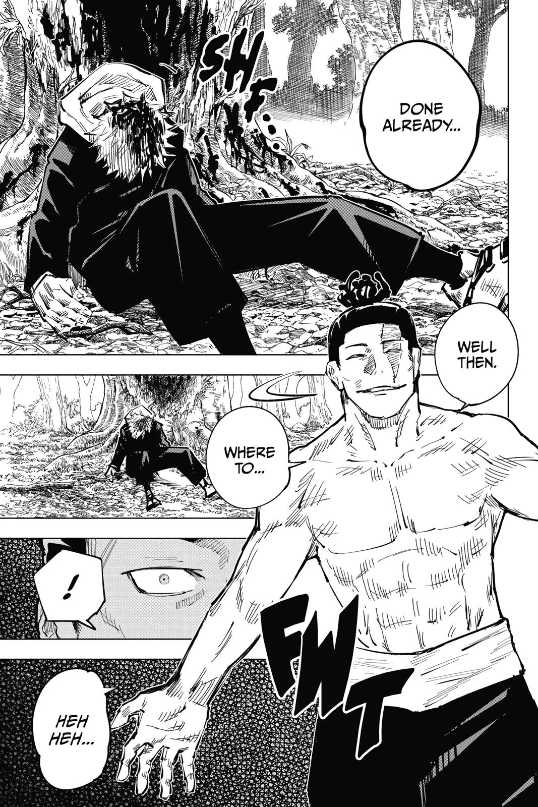 Jujutsu Kaisen Manga Chapter 34 page 15 - Kyoto Sister School Goodwill Event - Team Battle, Part 1 scene