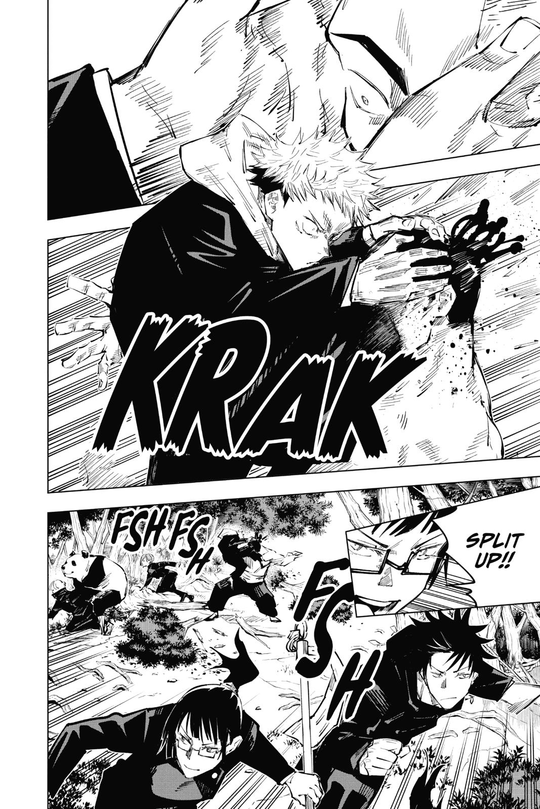 Jujutsu Kaisen Manga Chapter 34 page 7 - Kyoto Sister School Goodwill Event - Team Battle, Part 1 scene