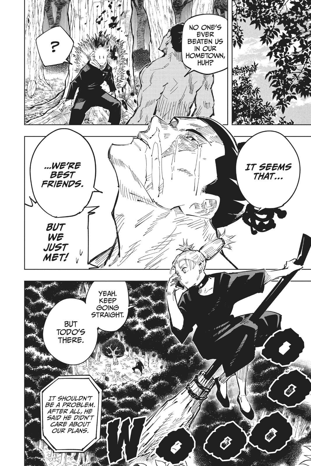 Jujutsu Kaisen Manga Chapter 35 page 12 - Kyoto Sister School Goodwill Event - Team Battle, Part 2 scene