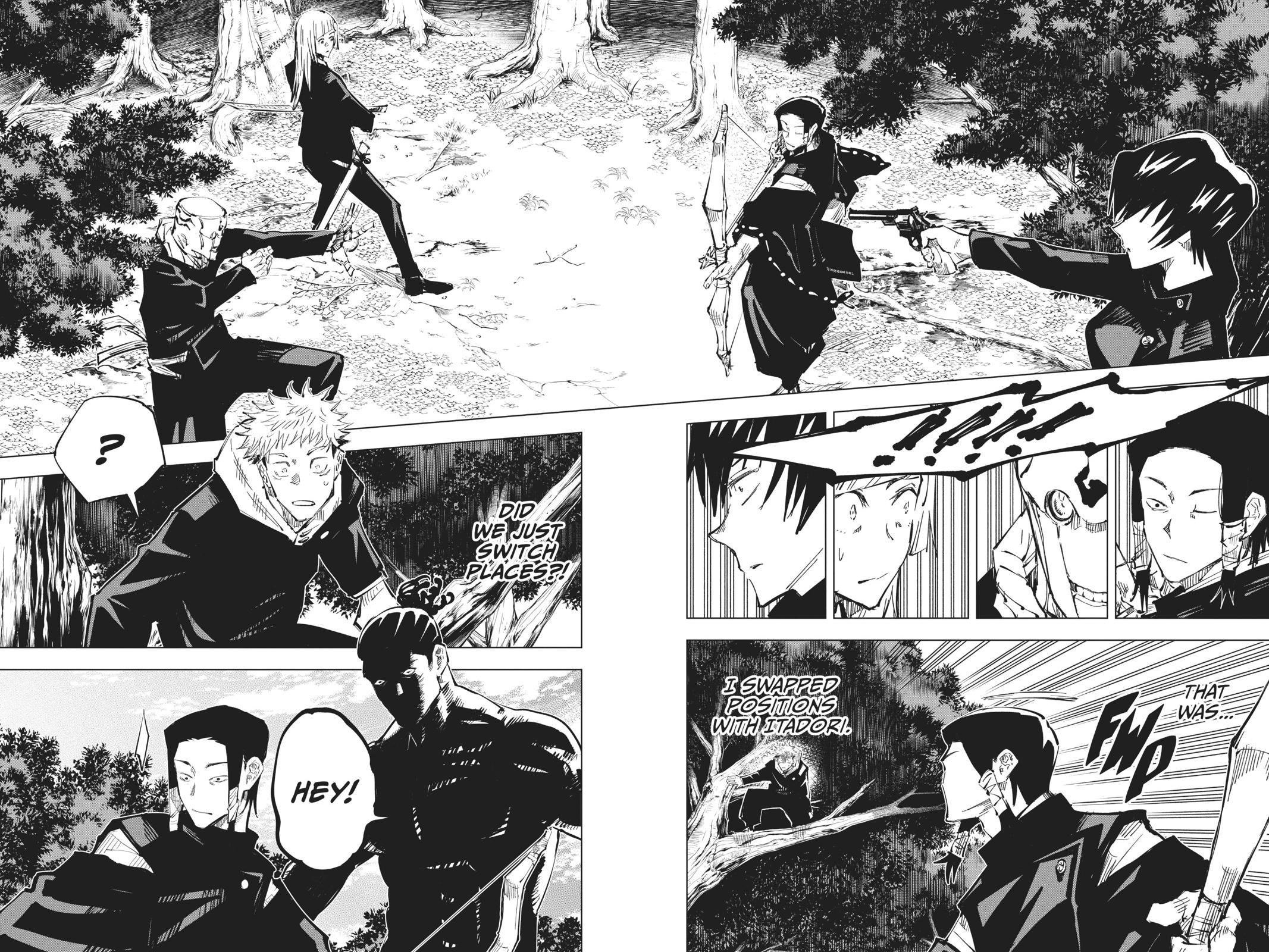 Jujutsu Kaisen Manga Chapter 35 page 18 - Kyoto Sister School Goodwill Event - Team Battle, Part 2 scene